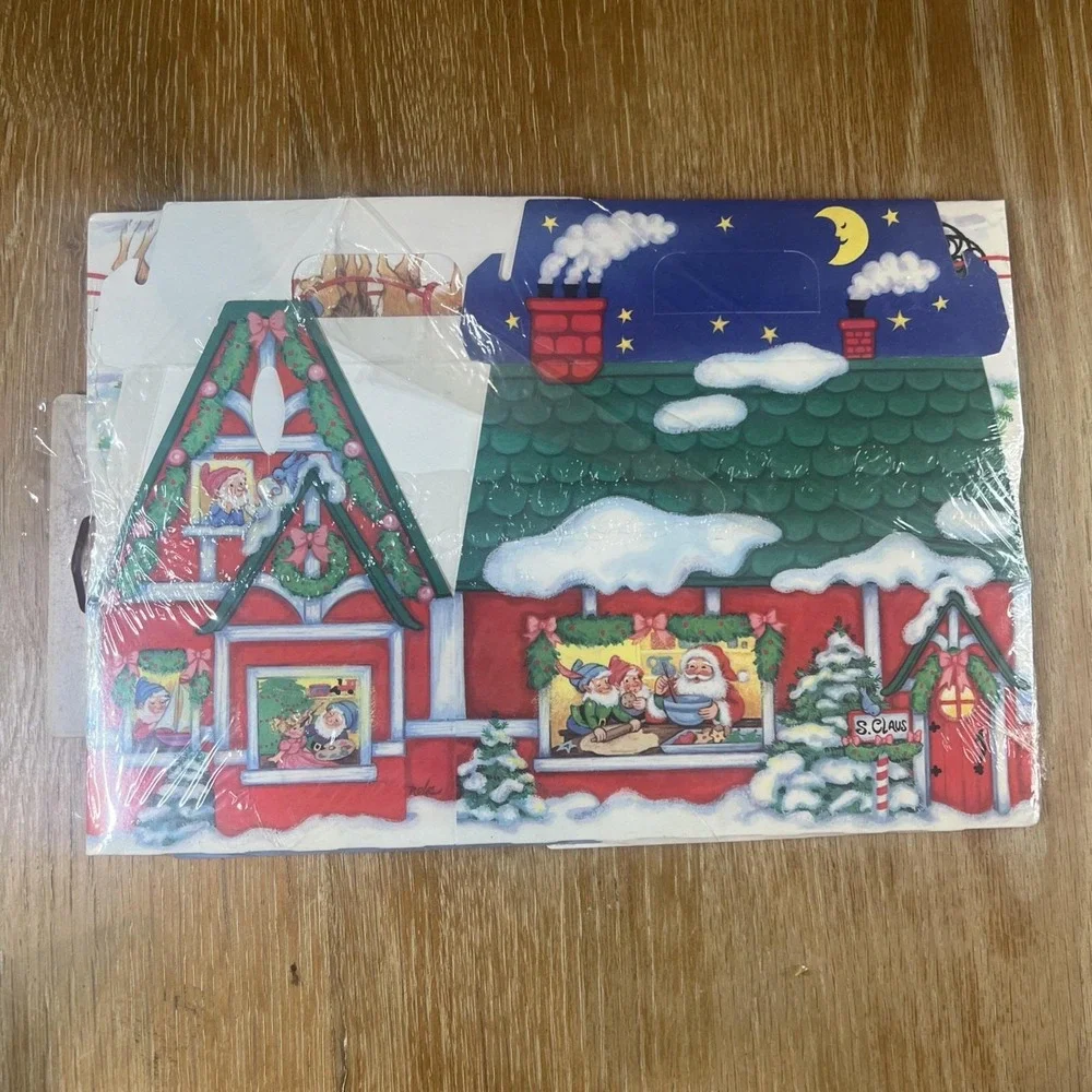 Vintage Cleo 2 Cookie Candy Gift Boxes Christmas Holiday‎ New!